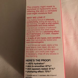 Sephora creamy night mask, moisturizing & plumping